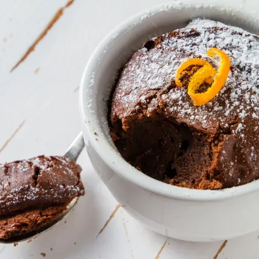Fondants au chocolat orange
